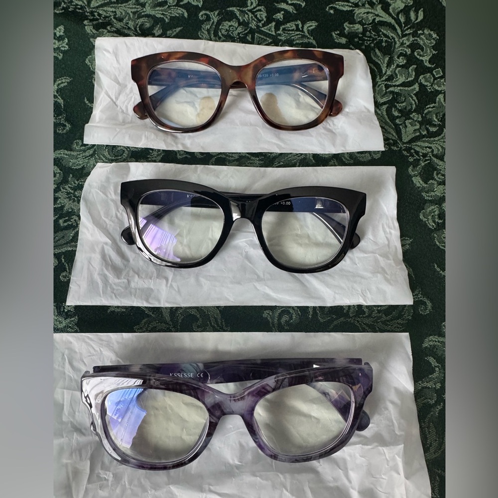 3 Pairs Blue Light Glasses